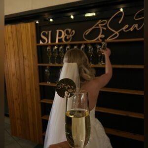 Sip and be seated sign